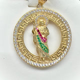 14KY CZ San Judas Tadeo Pendant