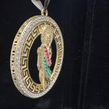 14KY CZ San Judas Tadeo Pendant
