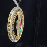 14KY CZ San Judas Tadeo Pendant