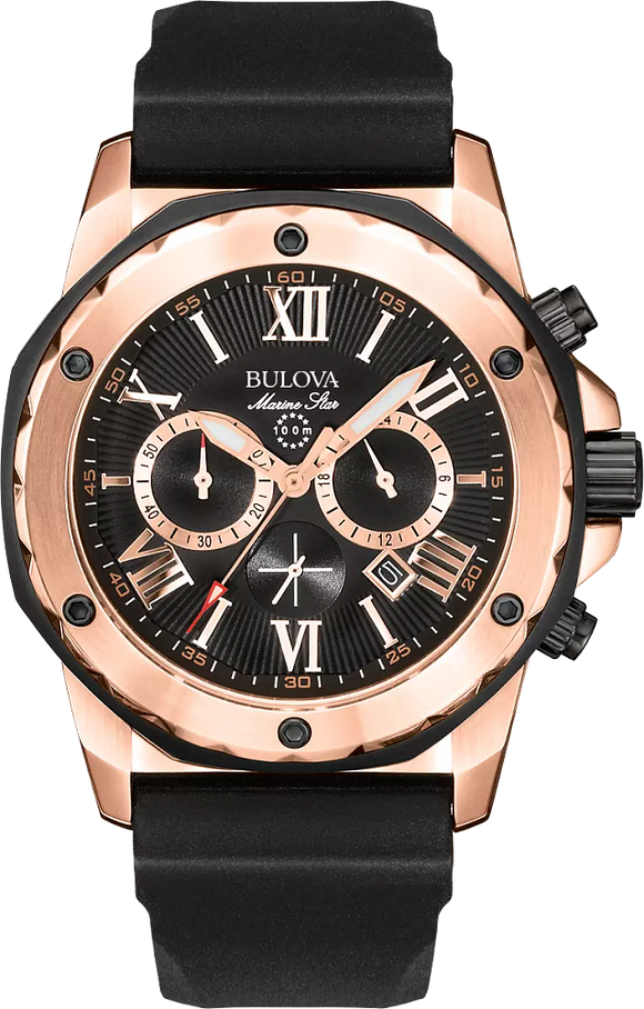 Bulova Rose Gold Marine Star  Series A 98B104