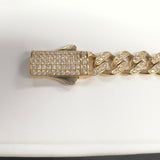 14K San Judas CZ Bracelet