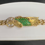 14K San Judas CZ Bracelet