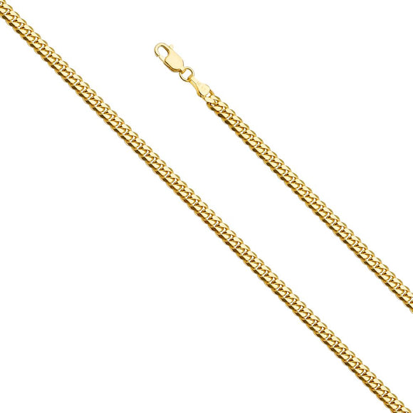 14K Yellow Gold 4.0mm Miami Cuban Chain
