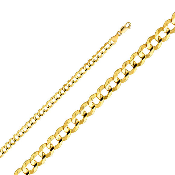 14K Yellow Gold 5.7mm Cuban Chain