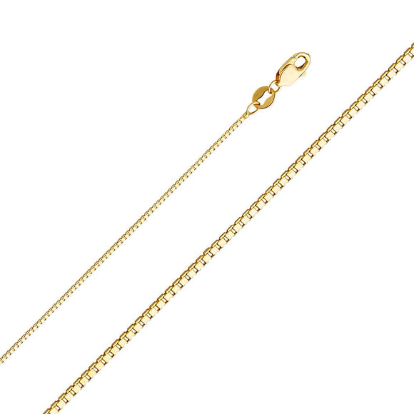 14K Yellow Gold 0.8mm Box Chain
