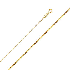 14K Yellow Gold 0.6mm Box Chain