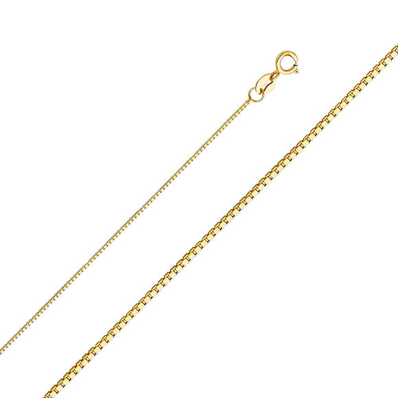 14K Yellow Gold 0.6mm Box Chain