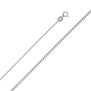 14K White Gold 0.6mm Box Chain